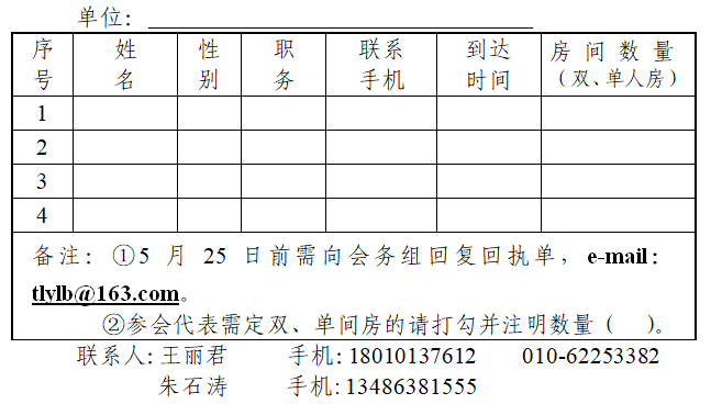回執(zhí)表